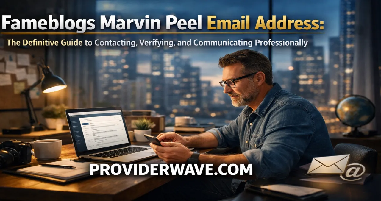 Fameblogs Marvin Peel Email Address: The Complete Authority Guide to Contact, Verification, and Professional Communication