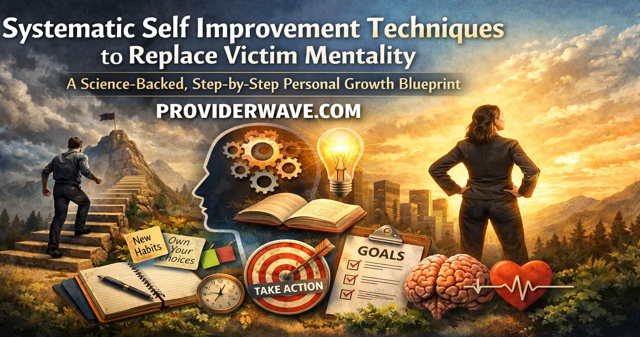 Systematic Self Improvement Techniques to Replace Victim Mentality